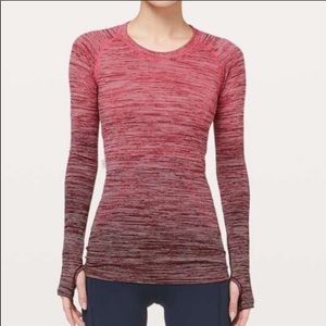 Lulu🍋 Ombre Swiftly Tech Long Sleeve size 4